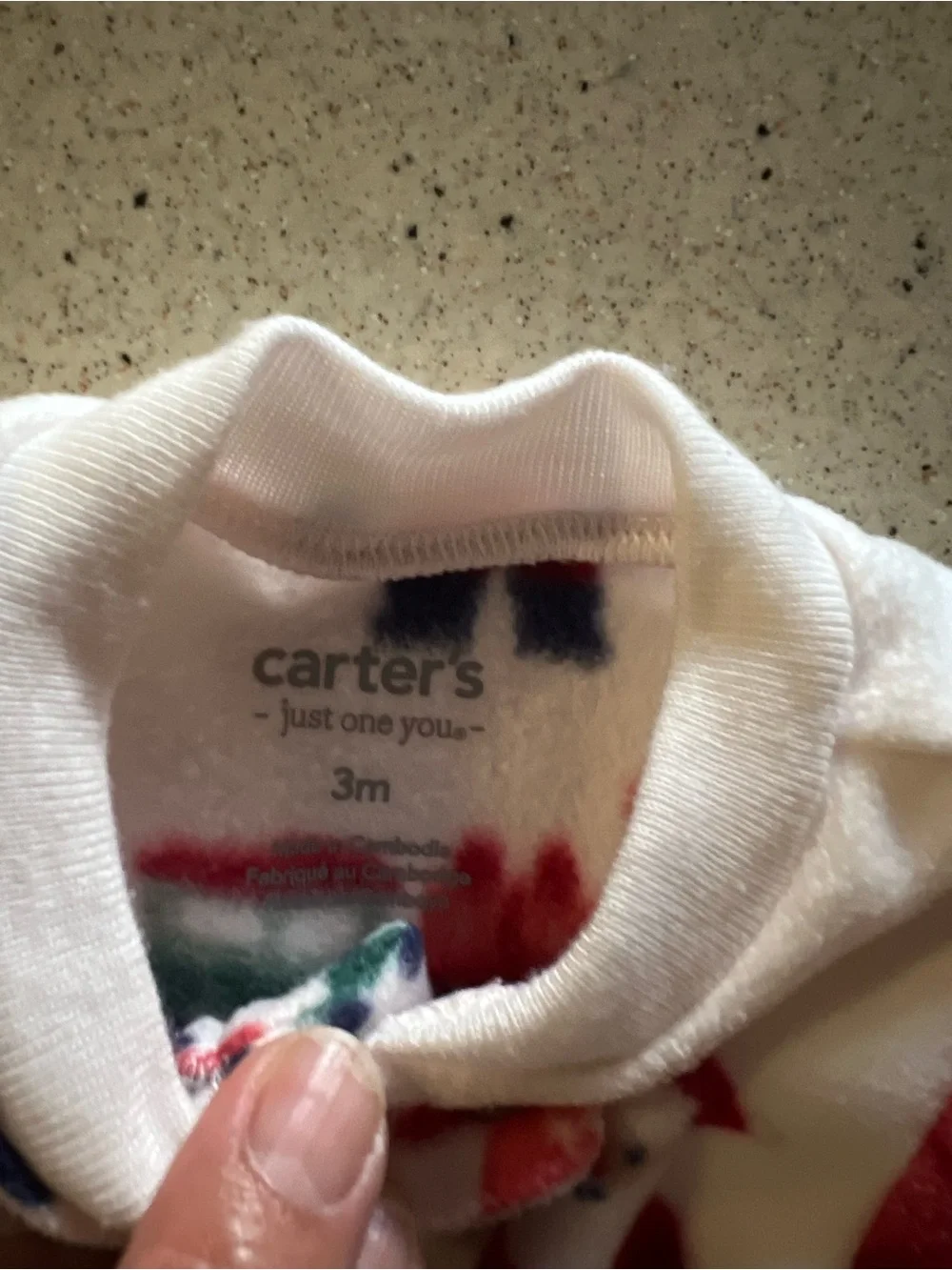 Carter's White Holiday Fleece One-Piece with Santa, Train & Gifts